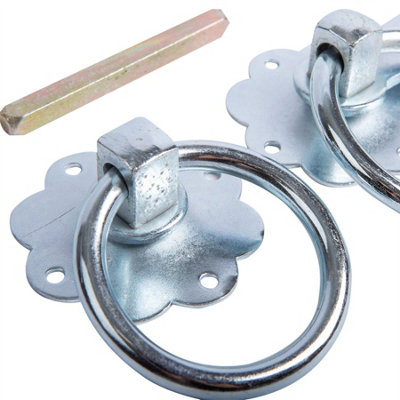 Blackspur - Steel Ring Gate Latch - 152mm - Silver