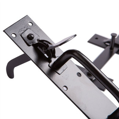 Blackspur - Steel Suffolk Latch - 177mm - Black