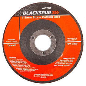 Blackspur - Stone Cutting Disc - 115mm x 3.2mm (4.5")
