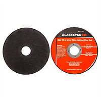 Blackspur - Thin Cutting Disc Set - 115mm x 1mm (4.5") - 2pc