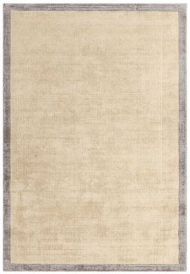 Blade Border Handwoven Rug Putty Silver 07 Rug 120x170cm for the