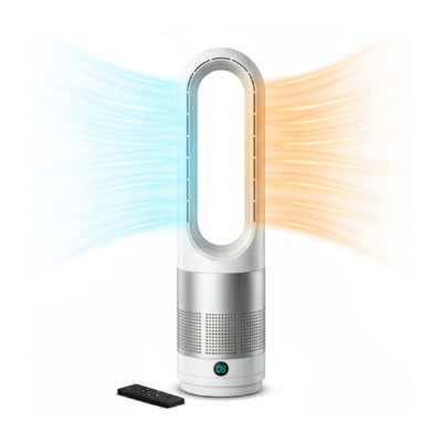 Bladeless Fan Standing Tower Fan Super Quiet Air Cooler & Heater ...