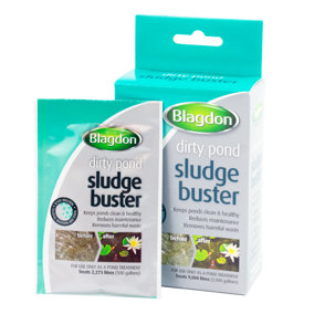 Blagdon Pond Sludgebuster, Each Sachet Treats 500 Gallons of Pond Water (Pack of 4)