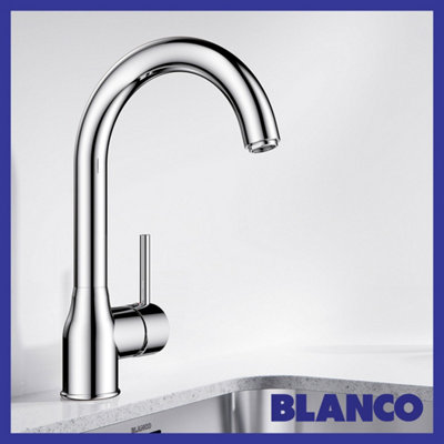 BLANCO AVONA-S Kihúzható Fejes SILGRANIT-Look Mosogató Csaptelep, Alumetál 521279