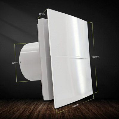 Blauberg Calm Design Hi Tech Low Noise Energy Efficient Bathroom Extractor Fan Chrome 100mm Standard