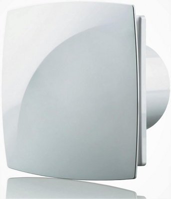 Blauberg Moon Zone 1 Bathroom Extractor Fan 100mm - White - Timer | DIY at B&Q