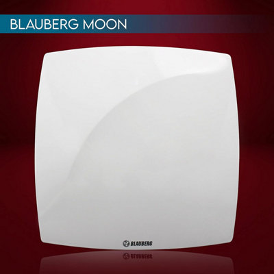 Blauberg Moon Zone 1 Bathroom Extractor Fan 100mm - White - Timer