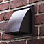 Blauberg Plastic Cowled Hooded Air Ventilation Wind Baffle Wall Grille - 100mm Brown