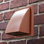 Blauberg Plastic Cowled Hooded Air Ventilation Wind Baffle Wall Grille - 100mm Terracotta