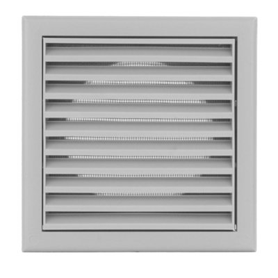 100mm Plastic Fixed Blade Louvred Wall Grille – Extractor Fan Cover & Duct Vent