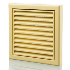 Blauberg Plastic Vented Fixed Blade Air Ventilation Louvred Grille - 125mm Cotswold Stone