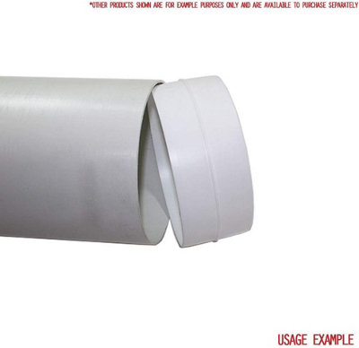 Blauberg Round Circular Plastic Ventilation Duct Pipe Joining Coupler - 150mm 6" Dia
