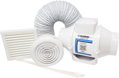 Blauberg TURBO E 100-T In-line Axial Extractor Fan Kit