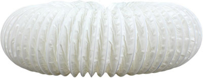 Blauflex White PVC Ducting 125mm dia x 3m