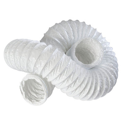 Blauflex White PVC Ducting 150mm dia x 6m