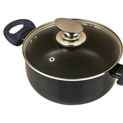 BLAUMANN 11 Pcs Aquamarine Colour Induction Soft Touch Cookware Pots Pan Saucepan & Kitchen Tool Set