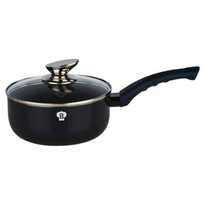 BLAUMANN 21 Pcs Cookware Pots Grill Pans With Soft Touch Handles & Kitchen Tool Set Aquamarine