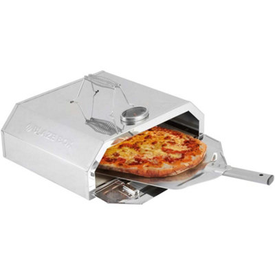 BLAZE BOX BBQ Pizza Oven with Temperature Gauge for Outdoor Garden Barbecues & Gas Grills (Pizza Oven with Paddle)