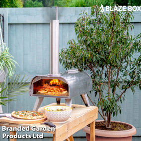 BLAZE BOX Pizza Oven Wood-Fired Smoker & BBQ for Outdoor Garden, Lawn, Decking & Patio (Pizza Oven)