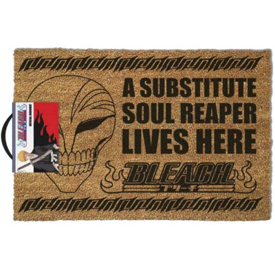 Bleach Lives Here Substitute Soul Reaper Door Mat Brown (One Size)