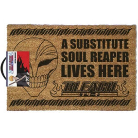 Bleach Lives Here Substitute Soul Reaper Door Mat Brown (One Size)