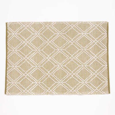 Blenheim 100% Pet 160x230cm Olive Diamond Rug