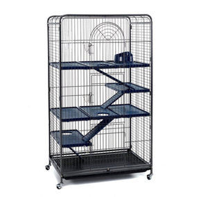 Blenheim Extra Tall Rat Cage with Accessories 140cm BLACK