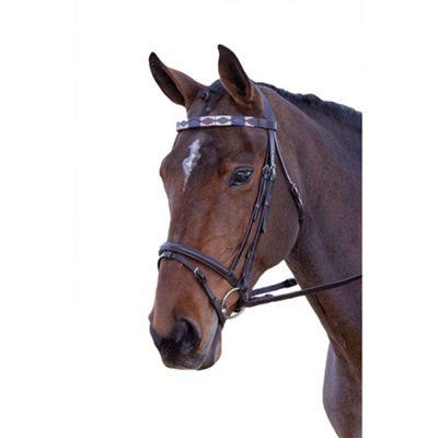 Blenheim Leather Polo Horse Browband Pink/Natural/Navy (Full) Price Comparisons | Compare The Build