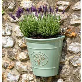 Blenheim Wall Pot Outdoor Planter - Green