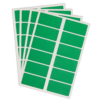 Blick Labels, Green, Self Adhesive Stickers Office Pack, Rectangular ...