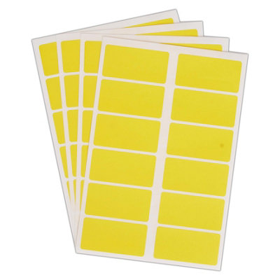 Blick Labels, Yellow, Self Adhesive Stickers Office Pack, Rectangular ...