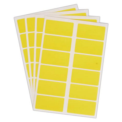 Blick Labels, Yellow, Self Adhesive Stickers Office Pack, Rectangular ...