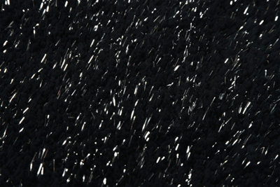 Bling Microfibre Non-Slip Sparkle Bath Mat - Black