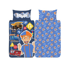 Blippi 4 in 1 Junior Bedding Bundle Set (Duvet, Pillow and Covers)