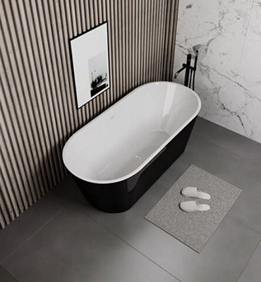 Bliss Curved 1600mm x 700mm Acrylic Single Ended Luxury Bath - 4