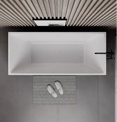 Bliss Curved 1600mm x 700mm Acrylic Single Ended Luxury Bath - 6