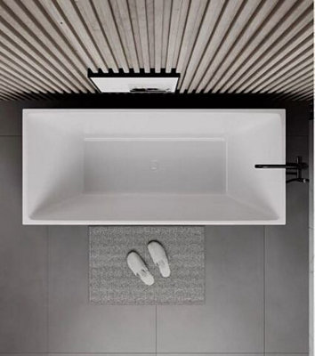 Bliss Curved 1600mm x 700mm Acrylic Single Ended Luxury Bath - 8
