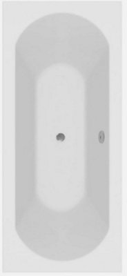 Bliss Curved 1700mm x 700mm Acrylic Double Ended Luxury Bath