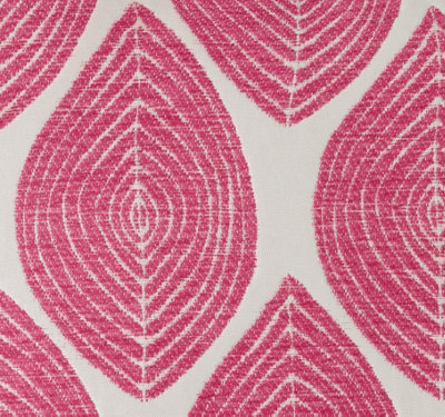 Bliss Luxury Leaf Chenille Cushion Pink 45cm x 45cm