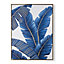 Blissful Blue Tropics Framed Printed Canvas