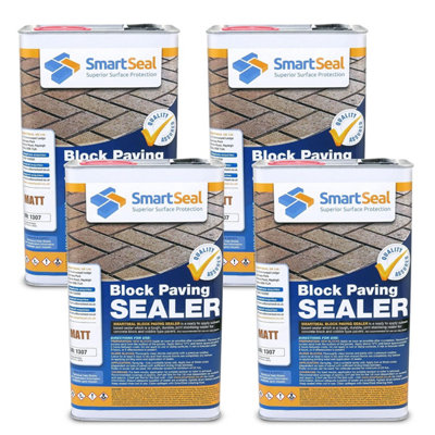 Block Paving Sealer, (Smartseal), Premium Matt Finish, Strong Sand ...