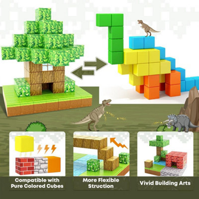Blocks 100Piece Construction Toy Imaginative Play Kids