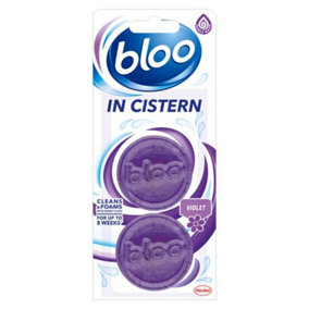 Bloo In Cistern Toilet Twin Blocks, Violet Lavender 76g