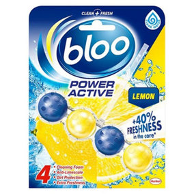 Bloo Power Active Toilet Lemon Rim Block, 50g