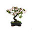 Bloom Artificial Cherry Blossom Bonsai Tree in Planter - Faux Fake Flower Houseplant, Indoor Home Decoration - H36 x W38cm
