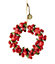Bloom Artificial Fezziwig Hoop Round Autumn Wreath - Faux Foliage, Apple & Berry Wall, Door, Table Decoration - 13cm Diameter
