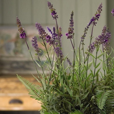 Large fake lavender plant  10 high artificial lavender plant
