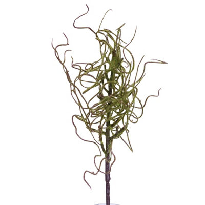 Bloom Artificial Single Withered Moss Stem Faux Fake Silk Flower