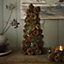 Bloom Painswick Natural Pinecone Mini Christmas Xmas Tree Indoor Home Decoration - Measures H38cm x 17cm Diameter