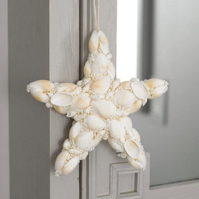 Bloom Seashell Star Decoration - White Natural Sea Shell Indoor